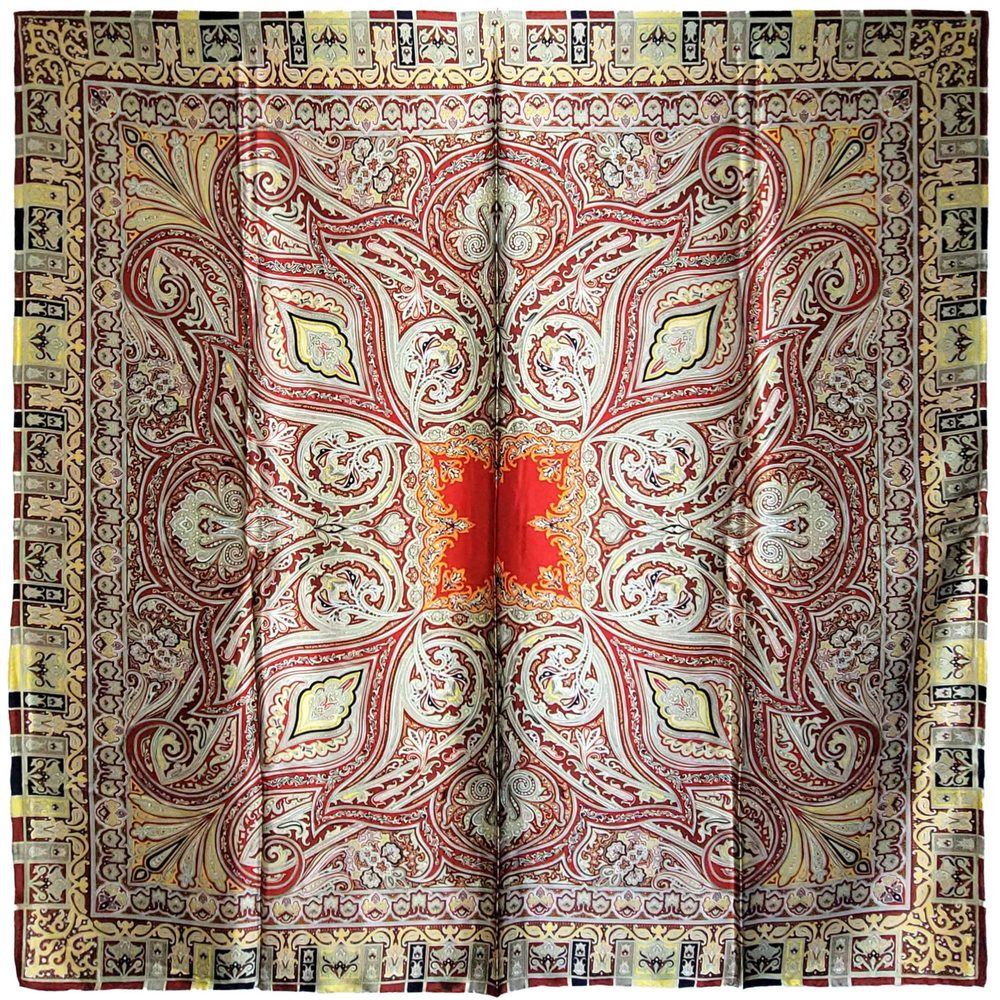 NWT Genuine 100% Mulberry Silk Satin Scarf 52"x52" Large Square Shawl 5116